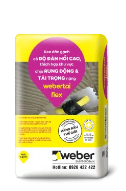 Keo dán gạch Weber tai flex