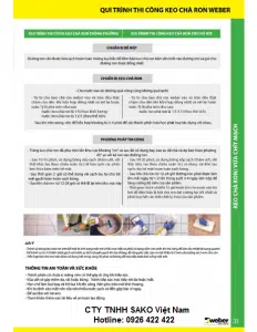 Quy trinh thi cong keo cha ron weber