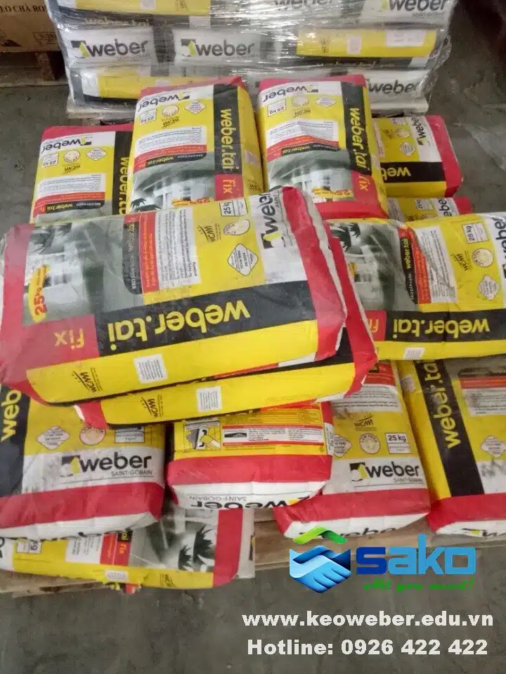 Keo dan gach taifix cho gach hut nuoc va dan san tuong noi that WEBER