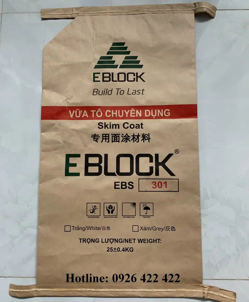 Vữa tô trát gạch AAC skimcoat 301