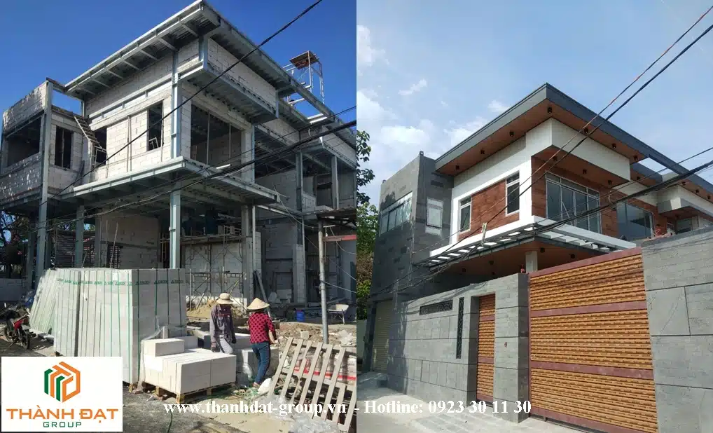 Nha pho biet thu xay gach AAC chat luong cao SAKO Vietnam tai Thu Duc, An Giang, Can Tho, Vinh Long, TP.HCM