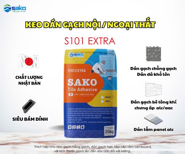 Keo dán gạch SAKO S101 Extra